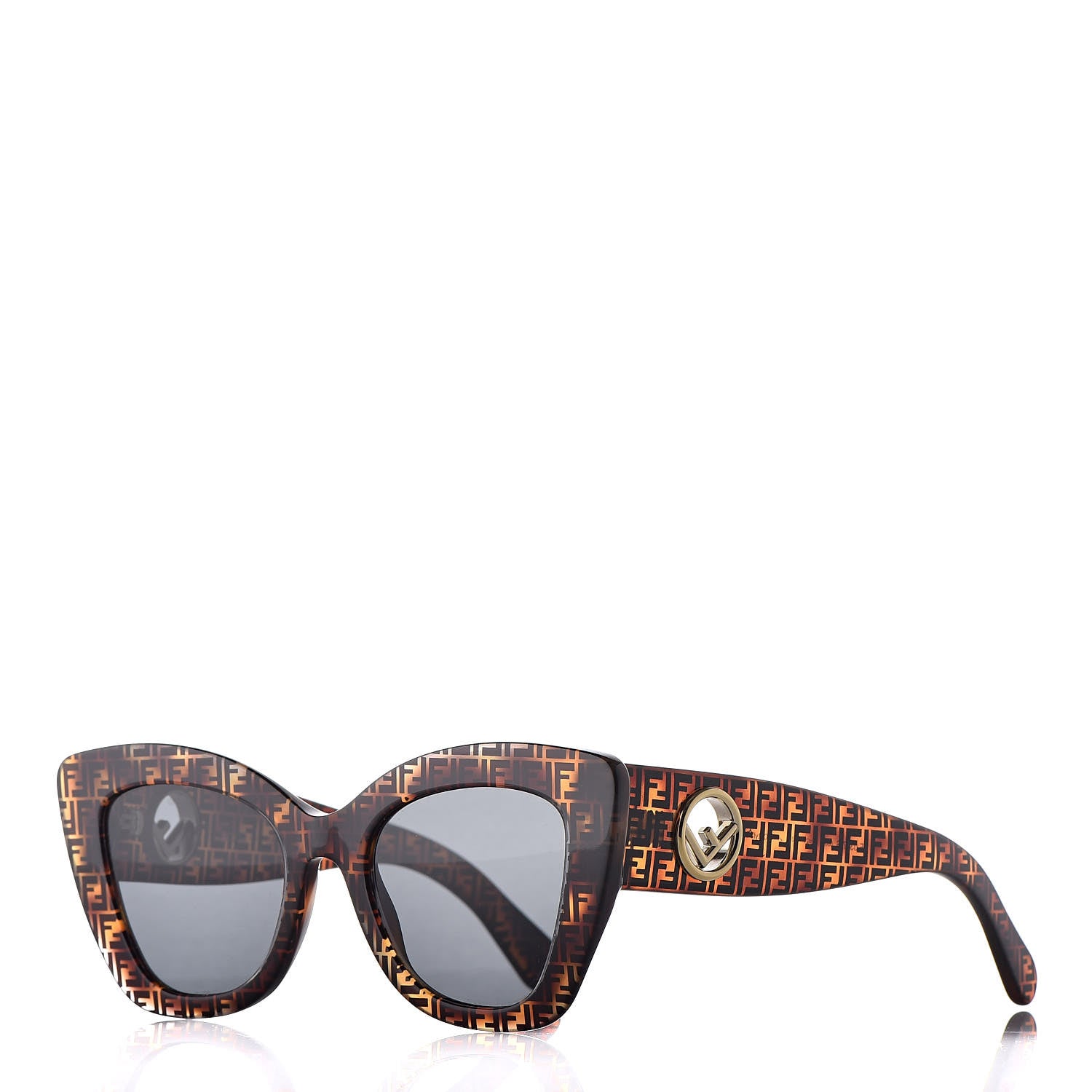 Fendi Acetate F is Fendi FF Cat Eye Sunglasses FF 0360/G/S Havana 1 of 8