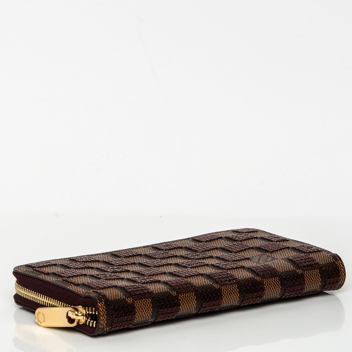 Damier Paillettes Zippy Wallet Red