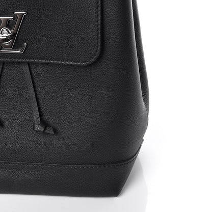 Louis Vuitton Calfskin Lockme Backpack Black 9 of 13