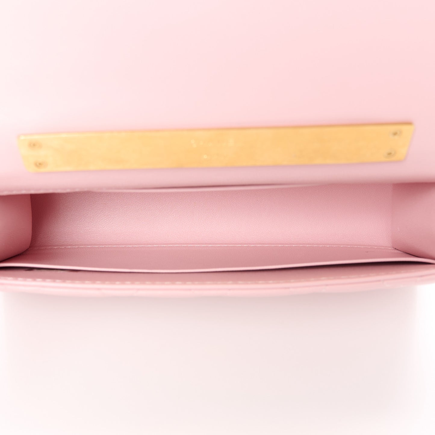 Lambskin Enamel Quilted Top Handle Flap Phone Holder With Chain Pink