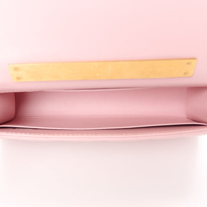 Chanel Lambskin Enamel Quilted Top Handle Flap Phone Holder With Chain Pink 5 of 12