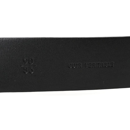 Chanel Lizard Embossed Calfskin Gripoix Poured Glass Along The Nile CC Belt 90 36 Black 7 of 7