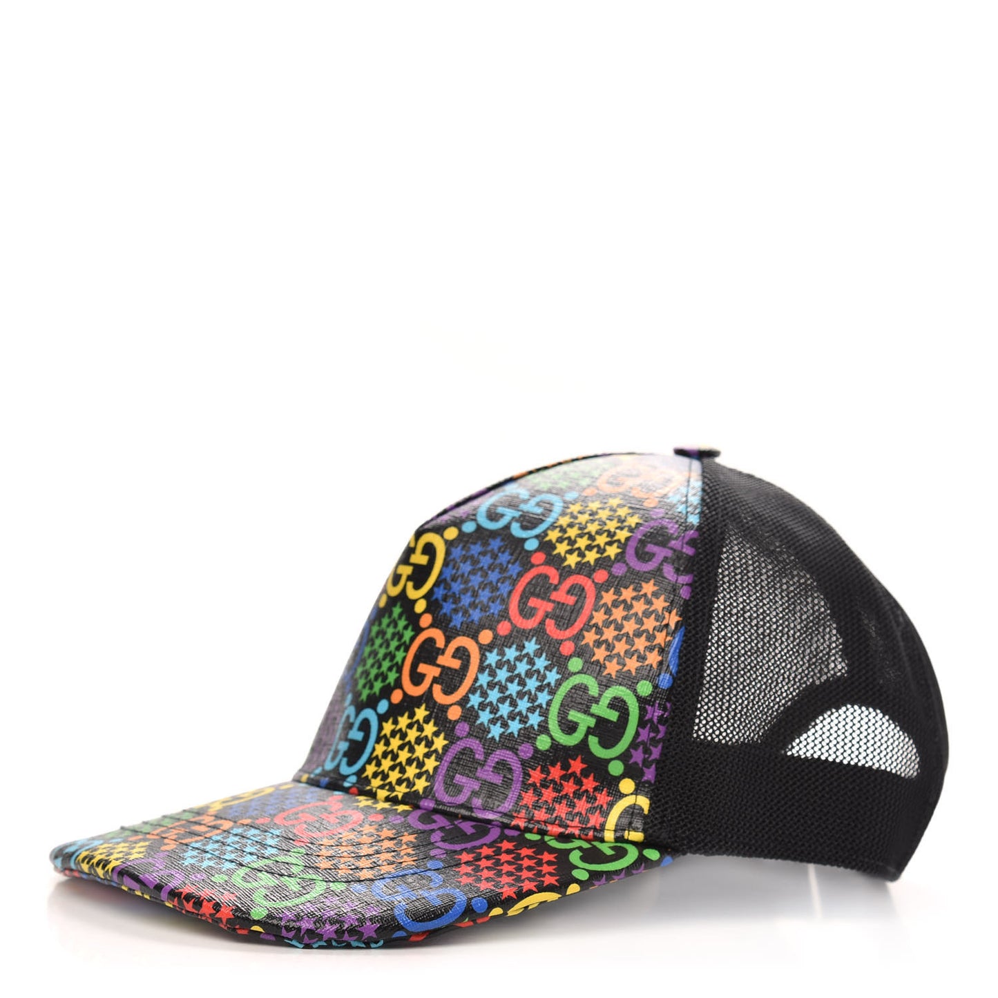 GG Supreme Monogram Psychedelic Baseball Hat XL 60 Black