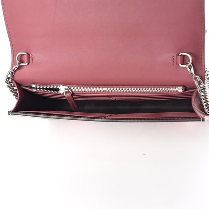 Gucci GG Supreme Monogram Blooms Chain Wallet Beige Multicolor Dry Rose 5 of 10