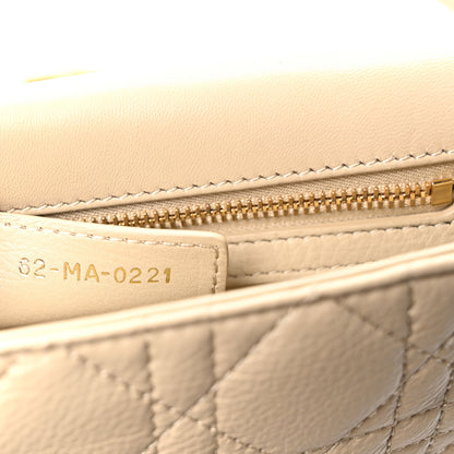 Christian Dior Calfskin Cannage Small Caro Bag Beige 7 of 10
