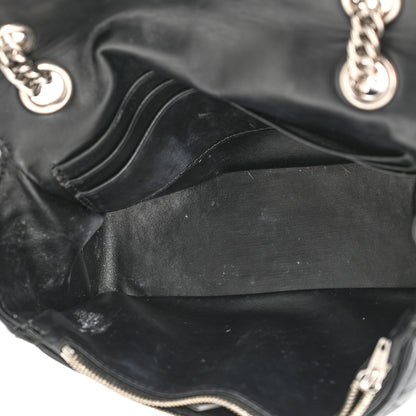 Balenciaga Calfskin Logo Matelasse S BB Round Shoulder Bag Black 5 of 12