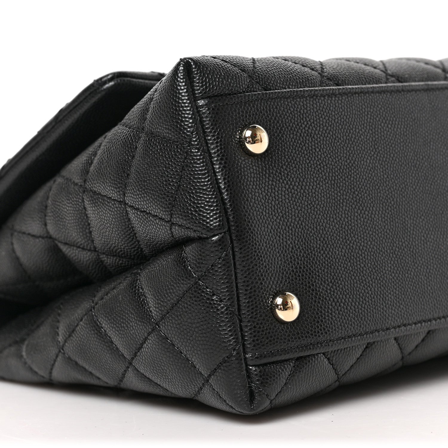 Chanel Caviar Quilted Small Coco Handle Flap Black 7 of 8