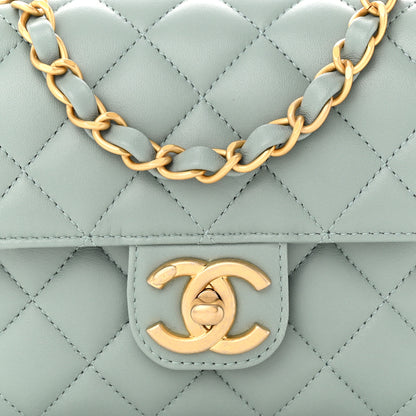 Chanel Lambskin Quilted Casino Chips Mini Square Flap Grey 8 of 12