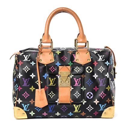 Louis Vuitton Monogram Multicolor Speedy 30 Black 1 of 17