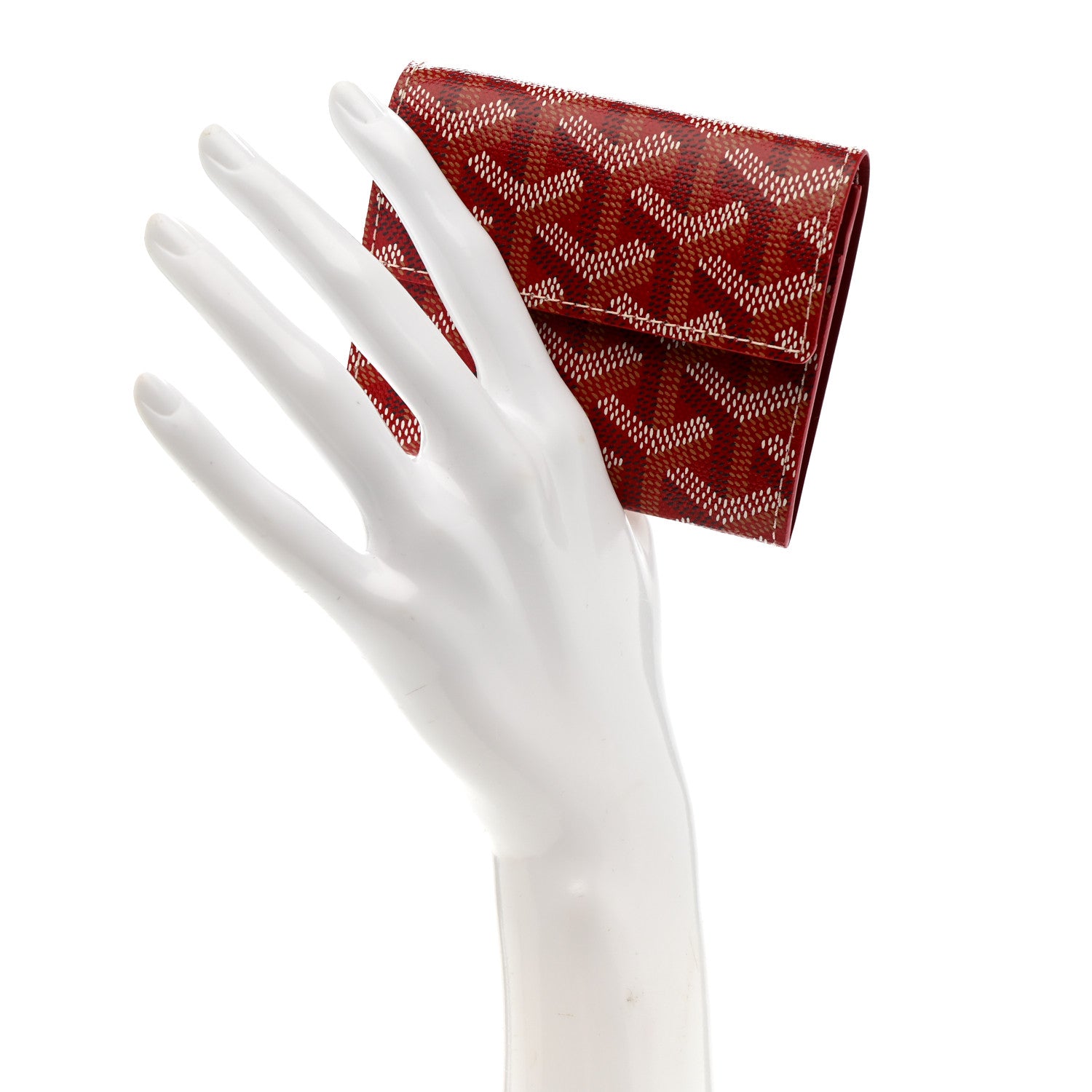 Goyard Goyardine Marigny Coin Purse Wallet Red 2 of 7