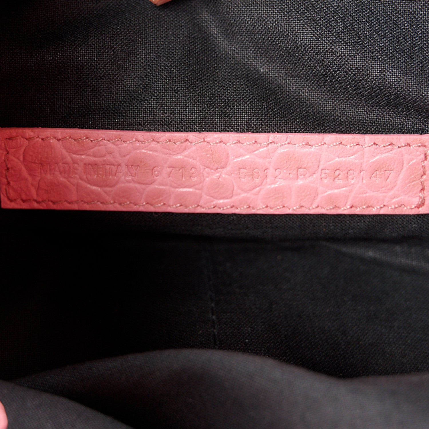 Balenciaga Extra Supple Calfskin Crocodile Embossed Small Le Cagole Shoulder Bag Sweet Pink 8 of 12