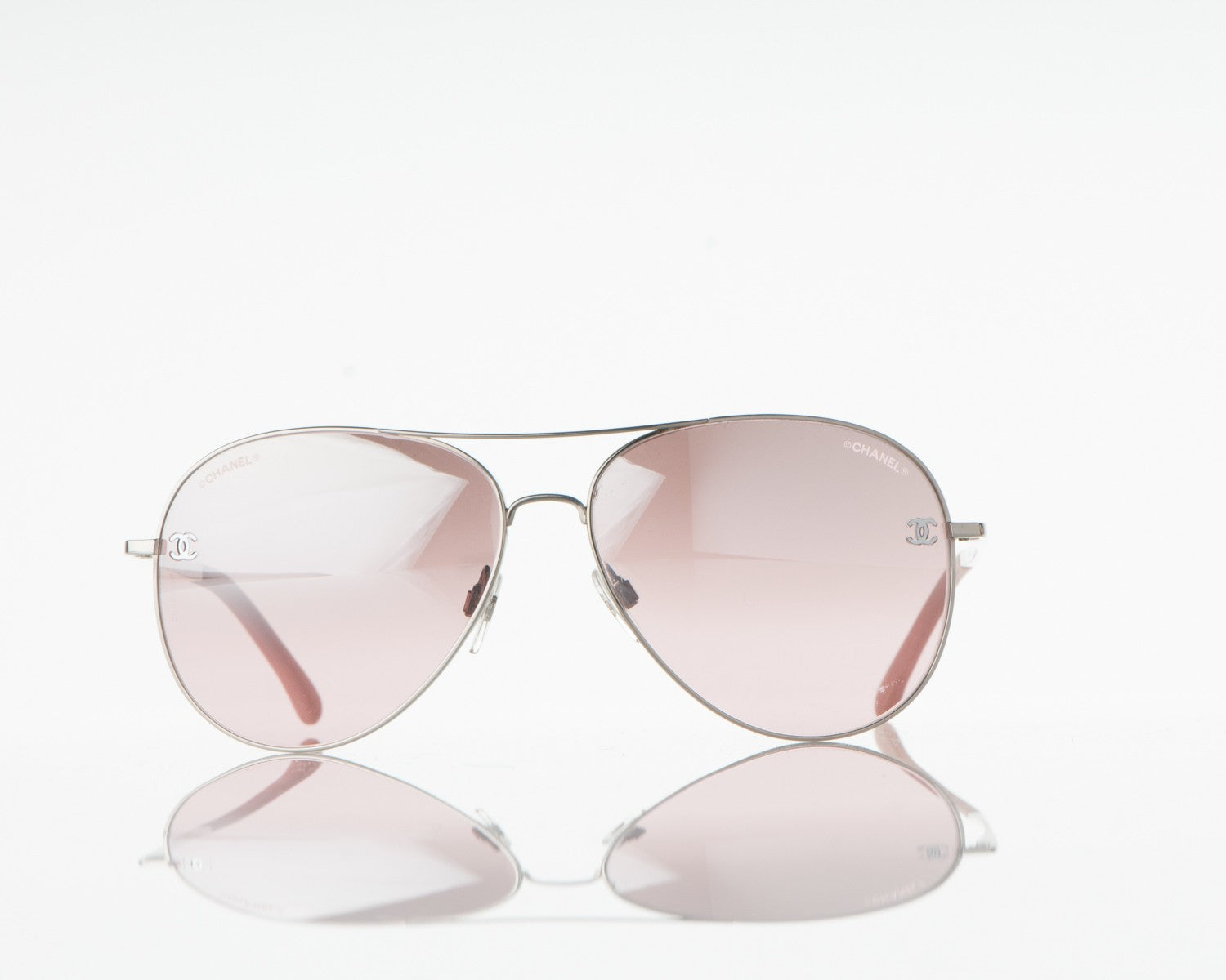 Chanel CC Aviator Sunglasses 4189-T-Q Pink 2 of 10