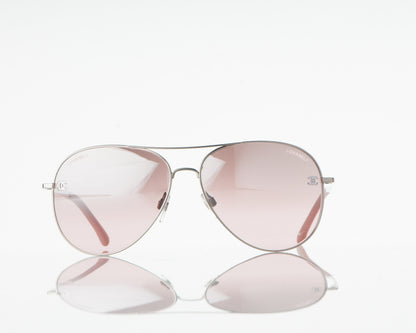 Chanel CC Aviator Sunglasses 4189-T-Q Pink 2 of 10