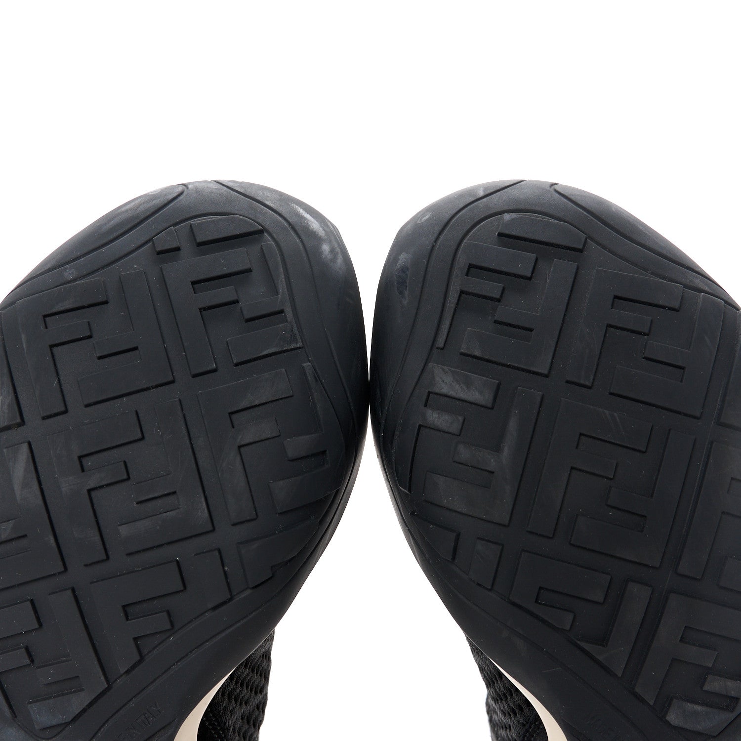 Fendi Technical 3D Mesh Womens FFluid Zip Up Sneakers Black 7 of 8