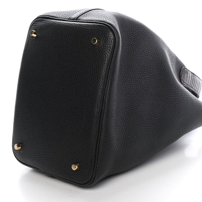 Hermes Taurillon Clemence Matte Alligator Picotin Lock Touch 22 MM Black 8 of 8