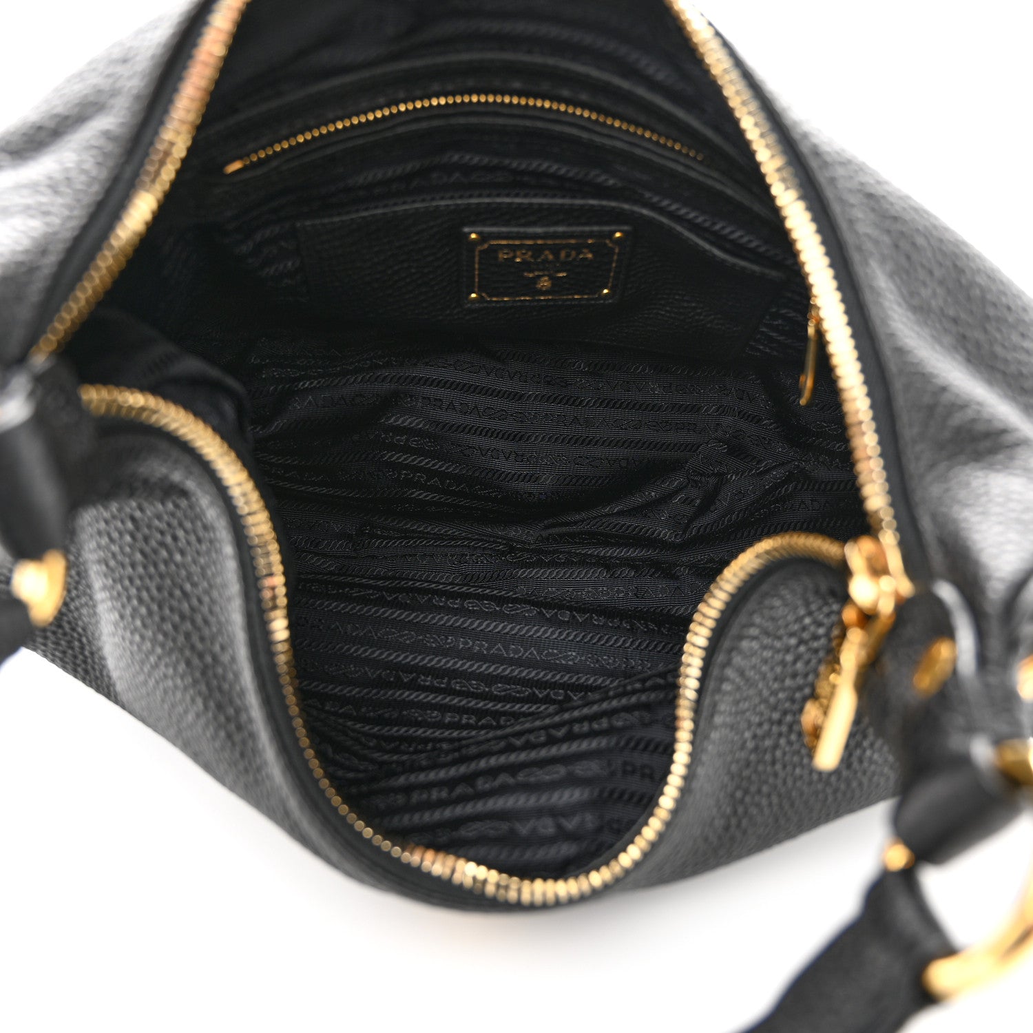 Prada Vitello Daino Hobo Black 5 of 9