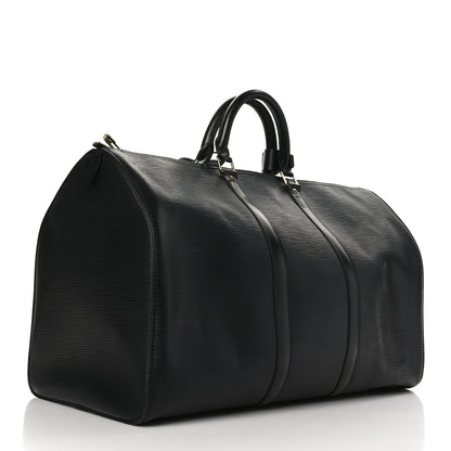 Louis Vuitton Epi Keepall 50 Black 3 of 11