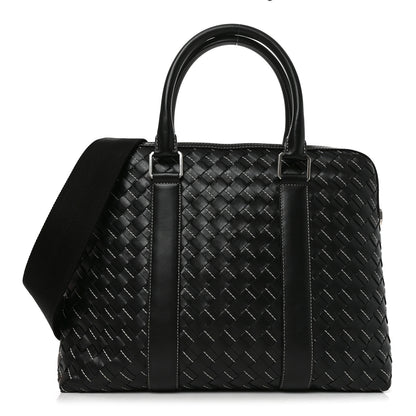 Bottega Veneta Nappa Intrecciato Medium Briefcase Black 1 of 11