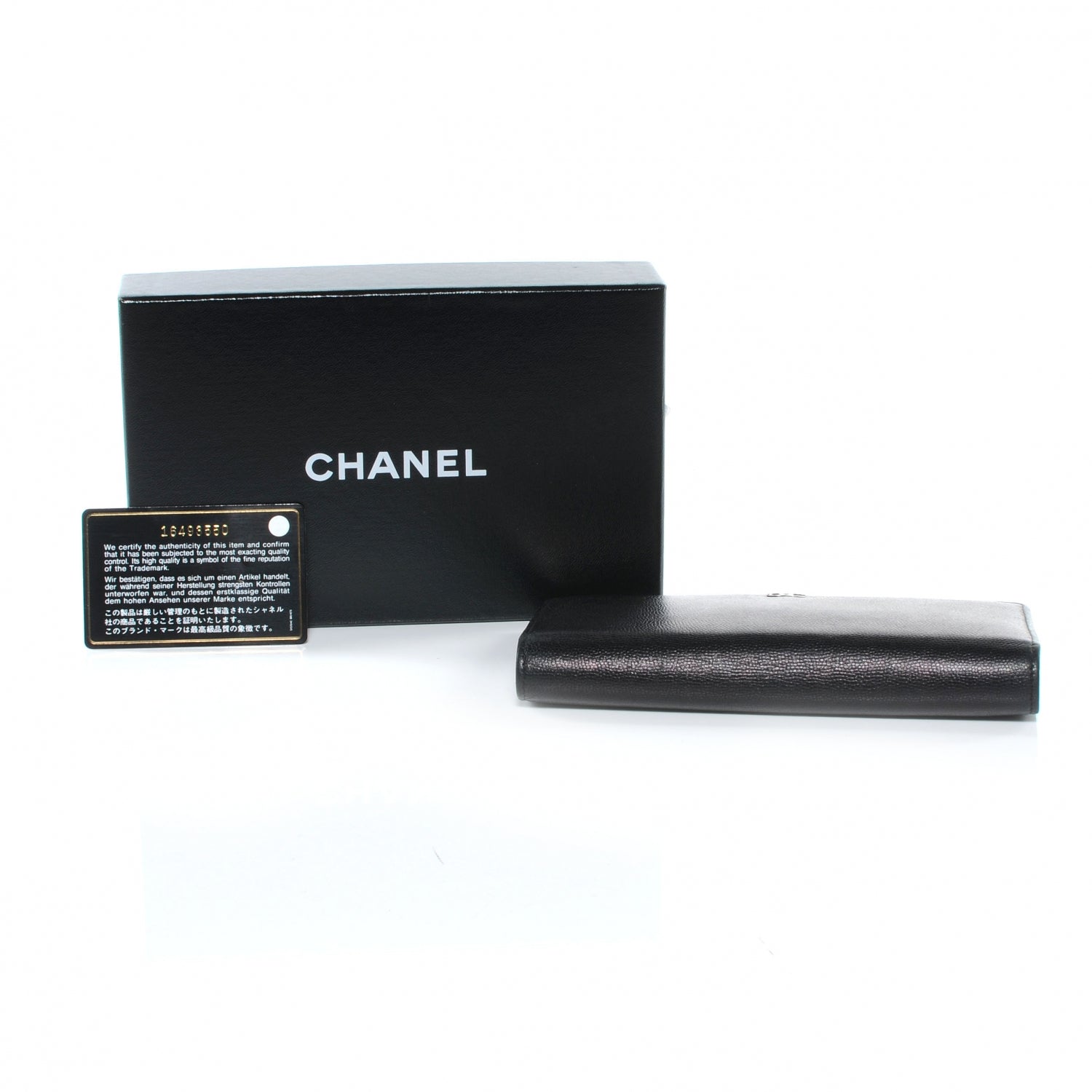 Chanel Caviar Yen CC Wallet Black 9 of 9