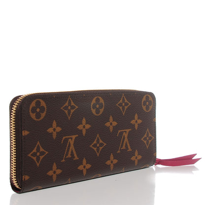 Louis Vuitton Monogram Clemence Wallet Fuchsia 3 of 8