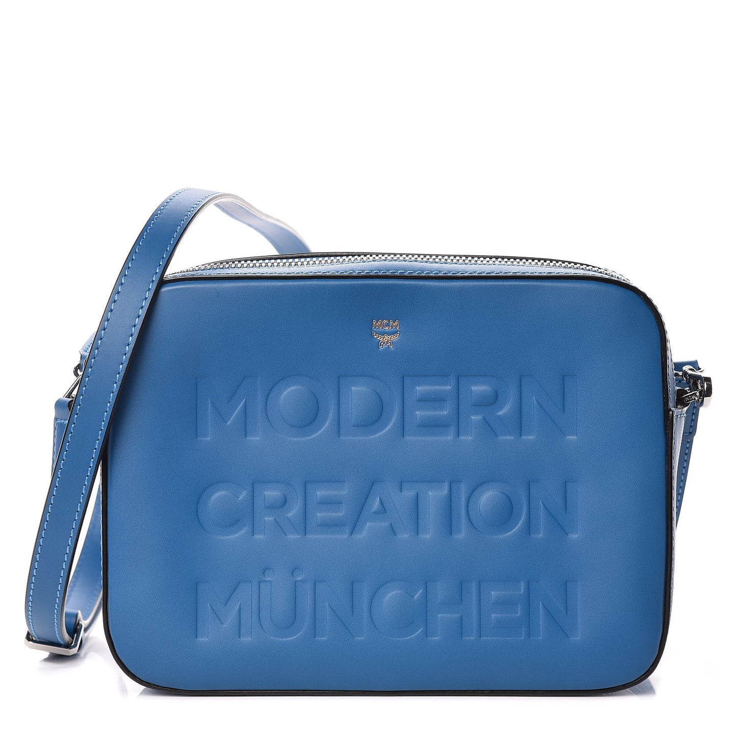 Calfskin Repro Crossbody Bag Blue