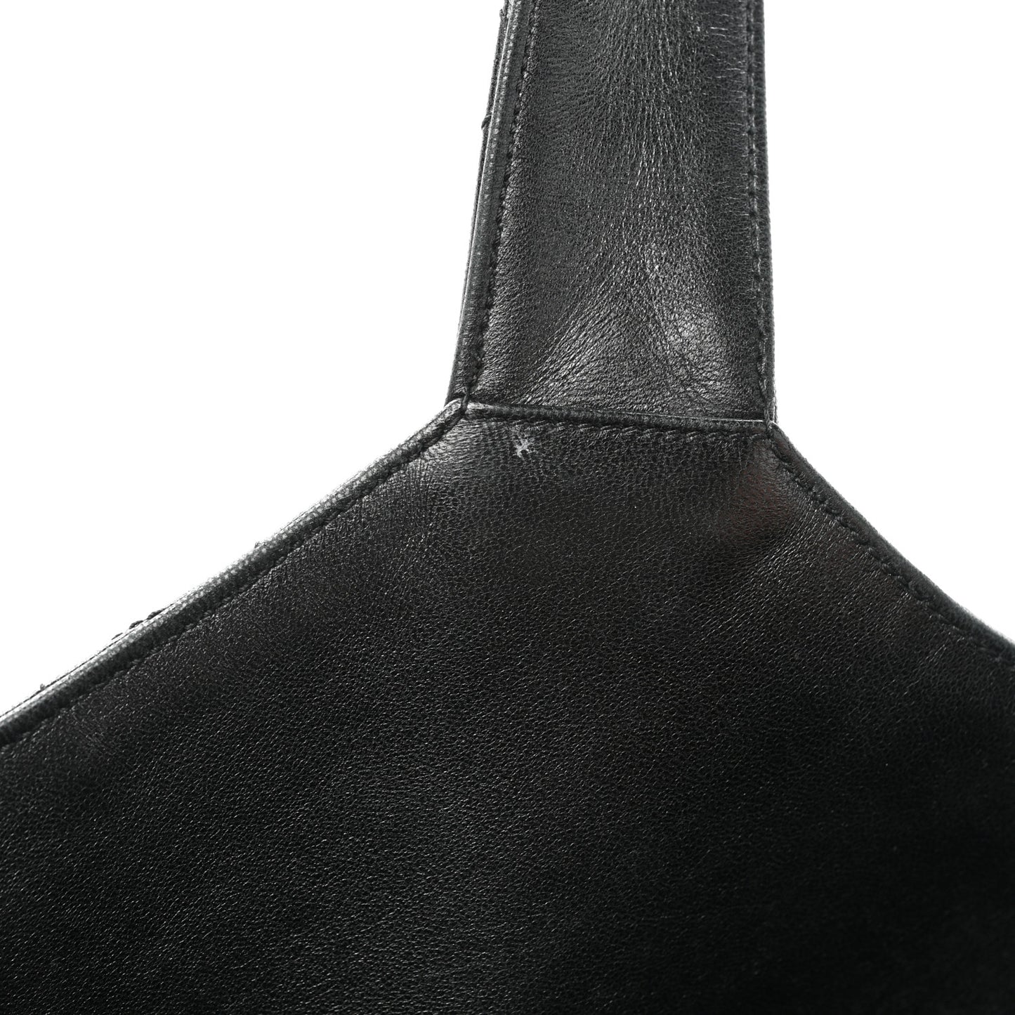 Lambskin Quilted Maxi Icare Shopping Tote Black