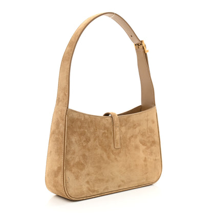Saint Laurent Suede Calfskin Le 5 A 7 Hobo Beige 3 of 8