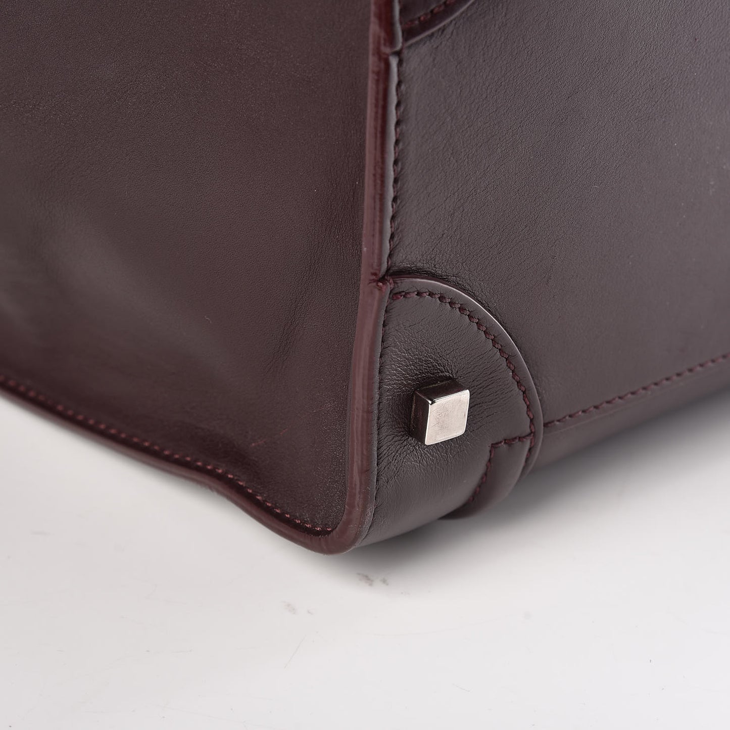 Smooth Calfskin Mini Luggage Burgundy