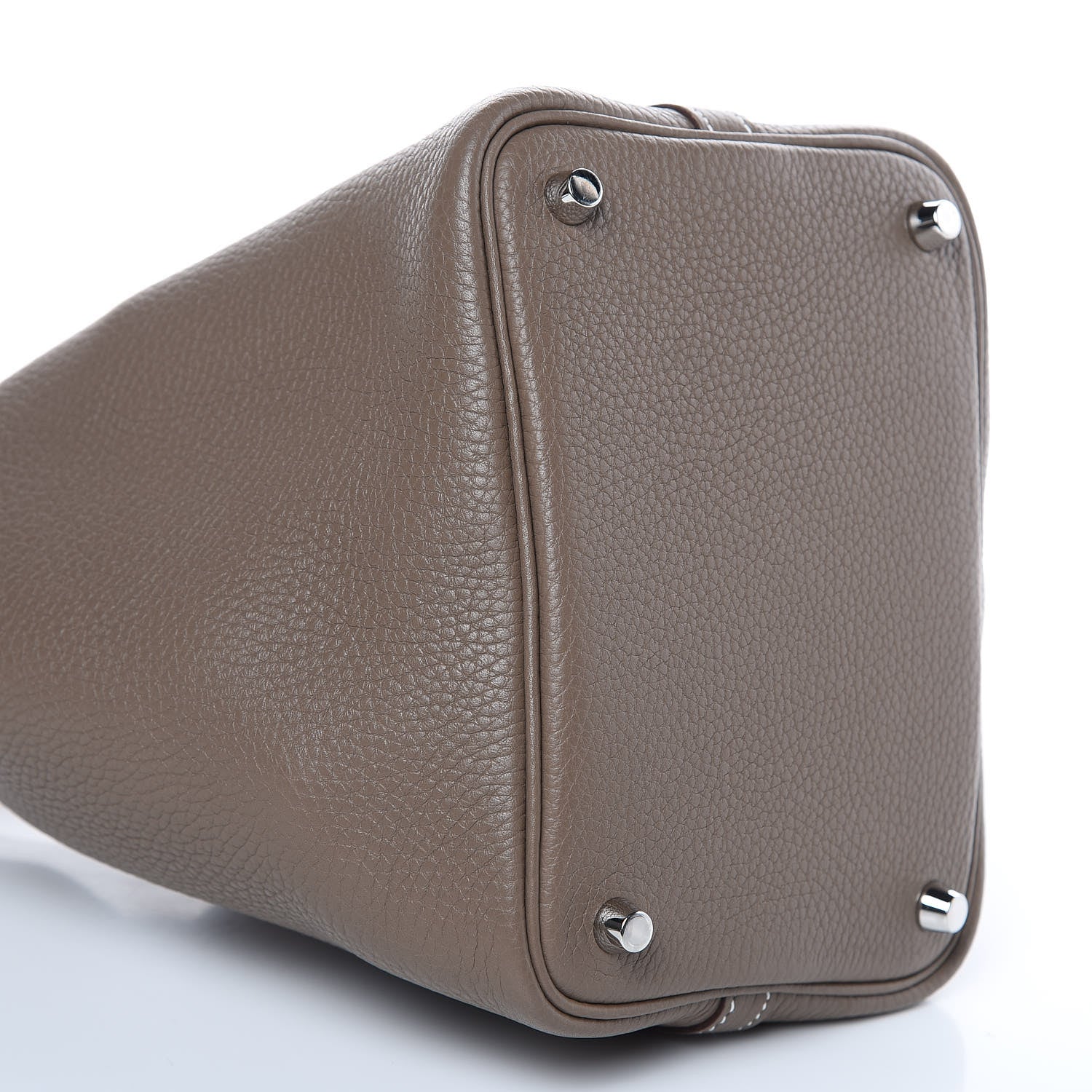 Hermes Taurillon Clemence Picotin Lock 18 PM Etoupe 8 of 9