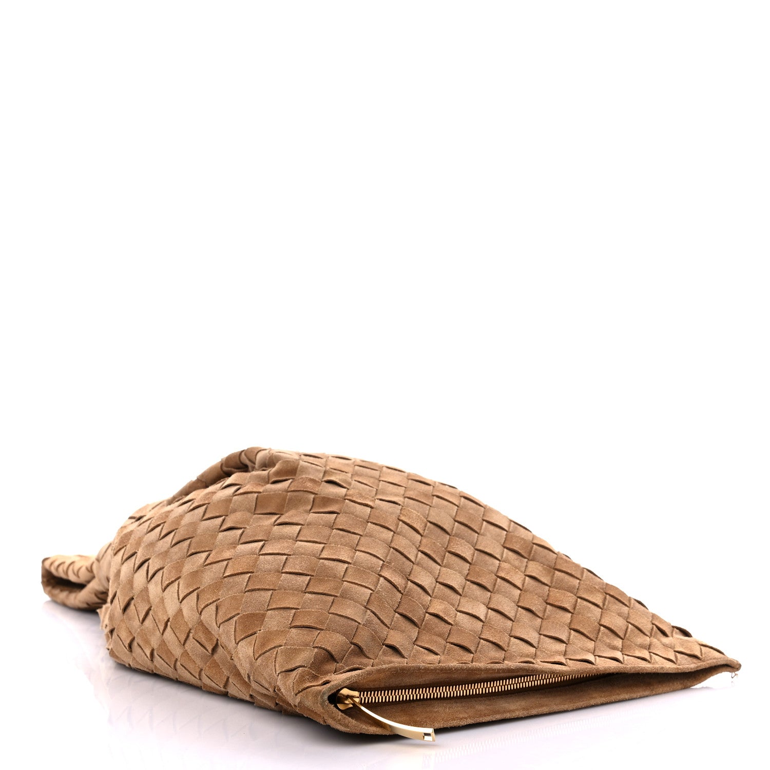 Bottega Veneta Suede Intrecciato BV Twist Caramel Caramel 4 of 10