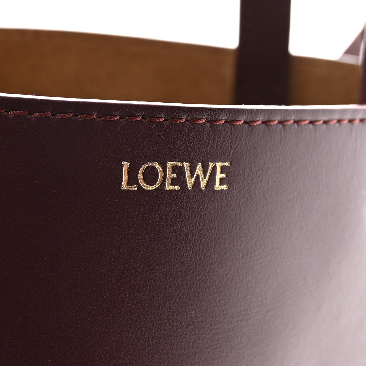Shiny Calfskin Mini Puzzle Fold Tote Burgundy