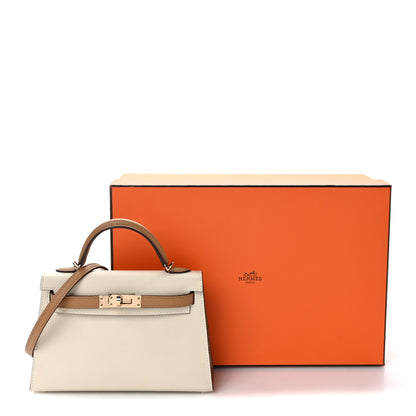 Hermes Epsom Horseshoe Mini Kelly Sellier 20 Craie Biscuit 10 of 10