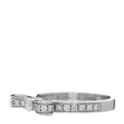 Chanel 18K White Gold Diamond Ruban Ring 48 4.5 2 of 6