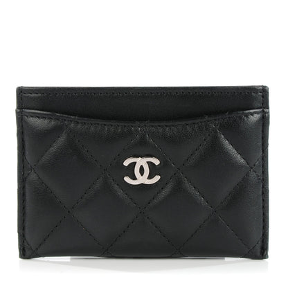 Chanel Lambskin Quilted Card Holder Black 1 of 8