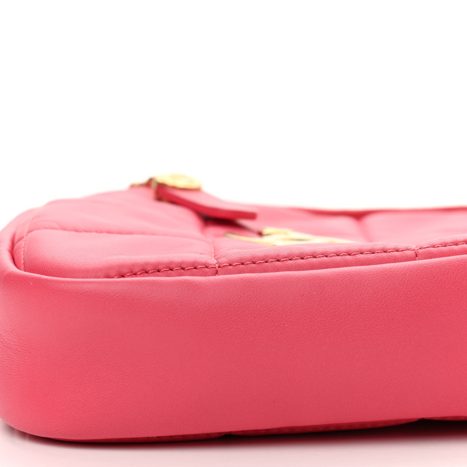 Chanel Lambskin Quilted Diamond Clutch With Chain Pink 10 of 10