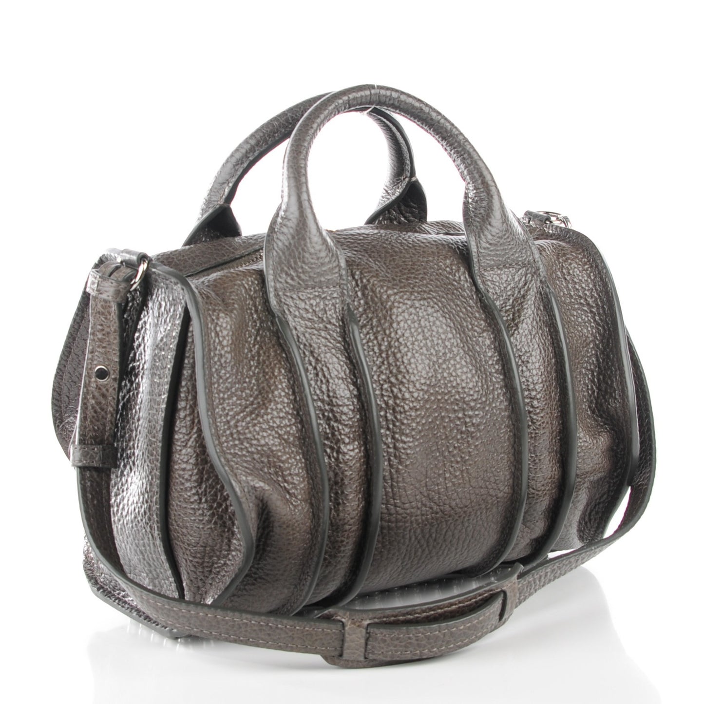 Pebbled Lambskin Inside Out Rocco Gunpowder