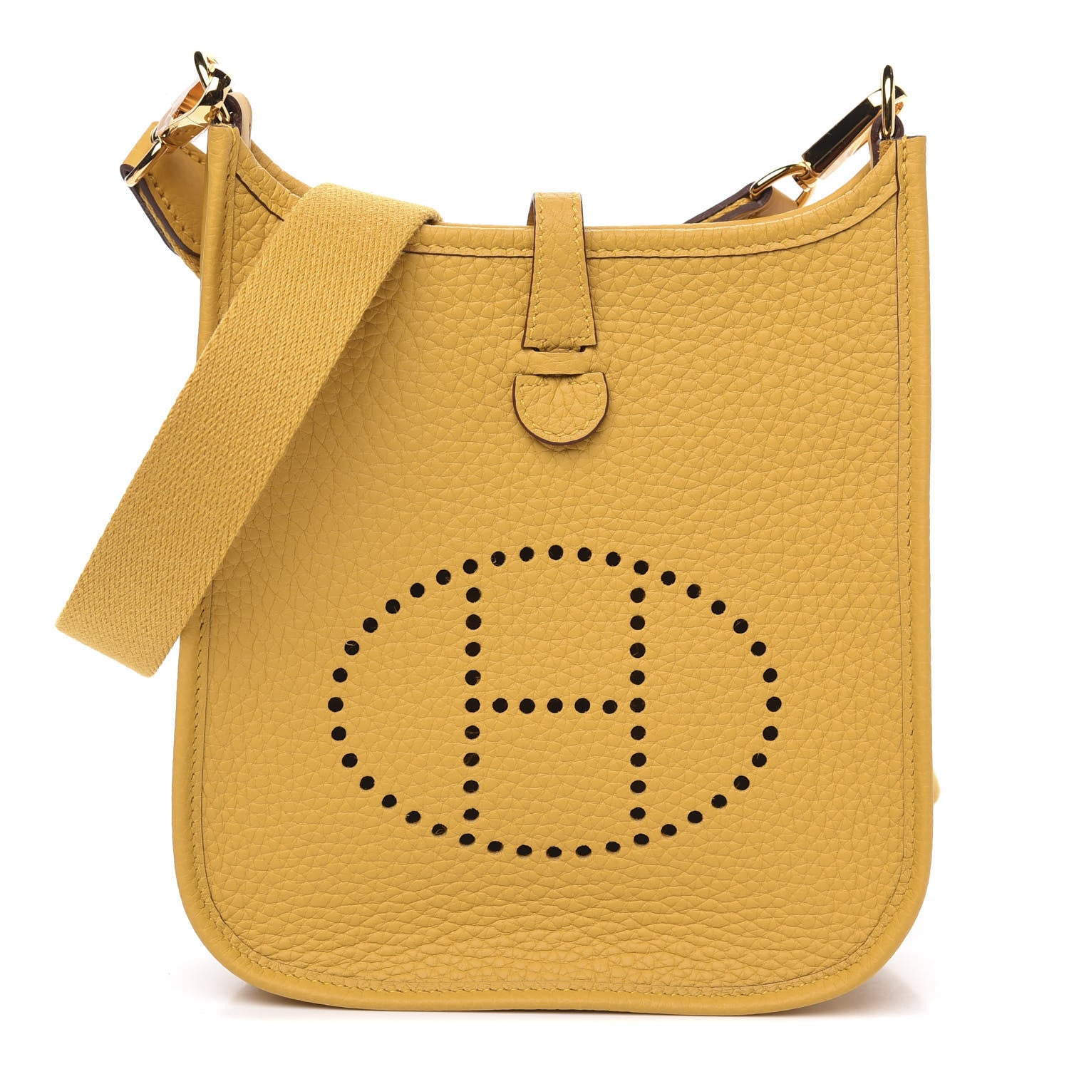 Hermes Taurillon Clemence Evelyne TPM Jaune Ambre 1 of 10