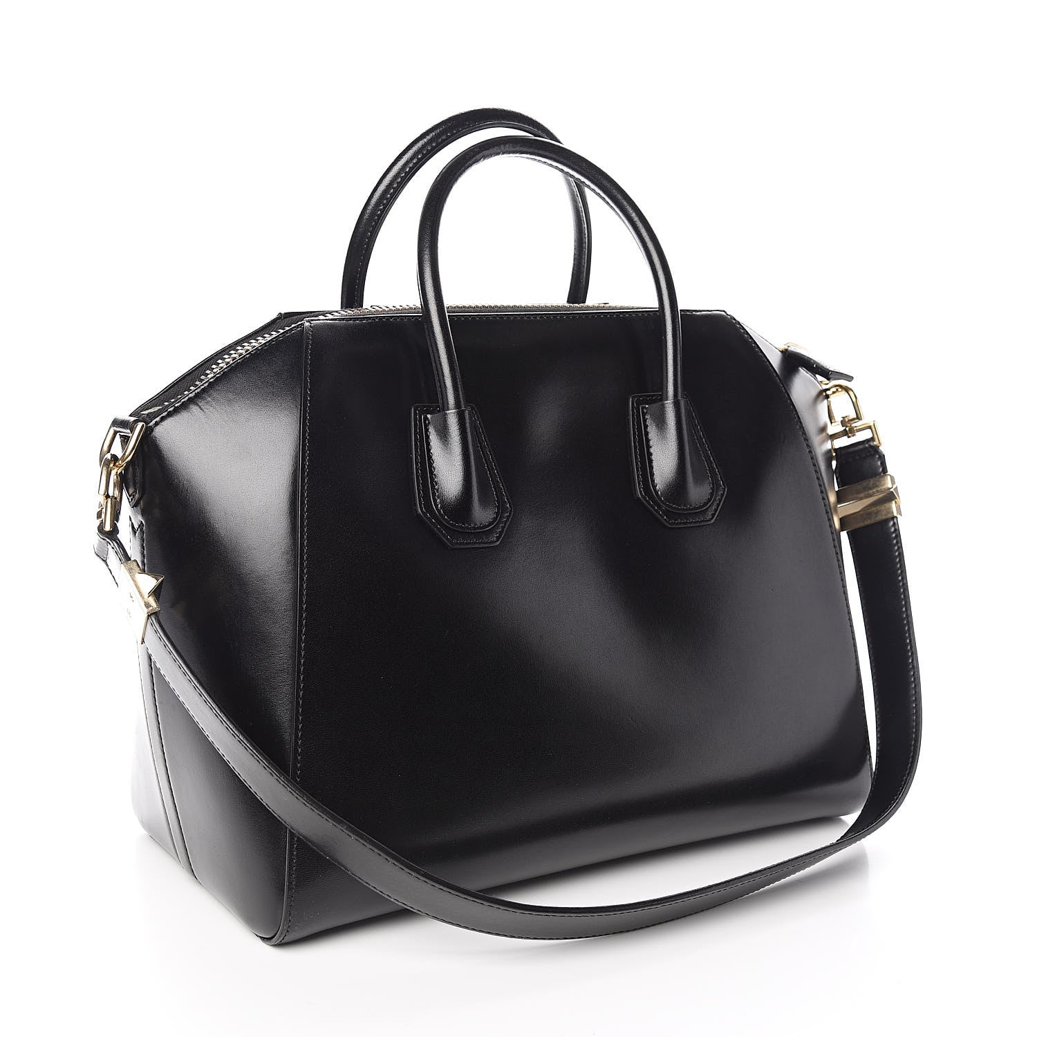 Givenchy Shiny Lord Calfskin Medium Antigona Black 3 of 10