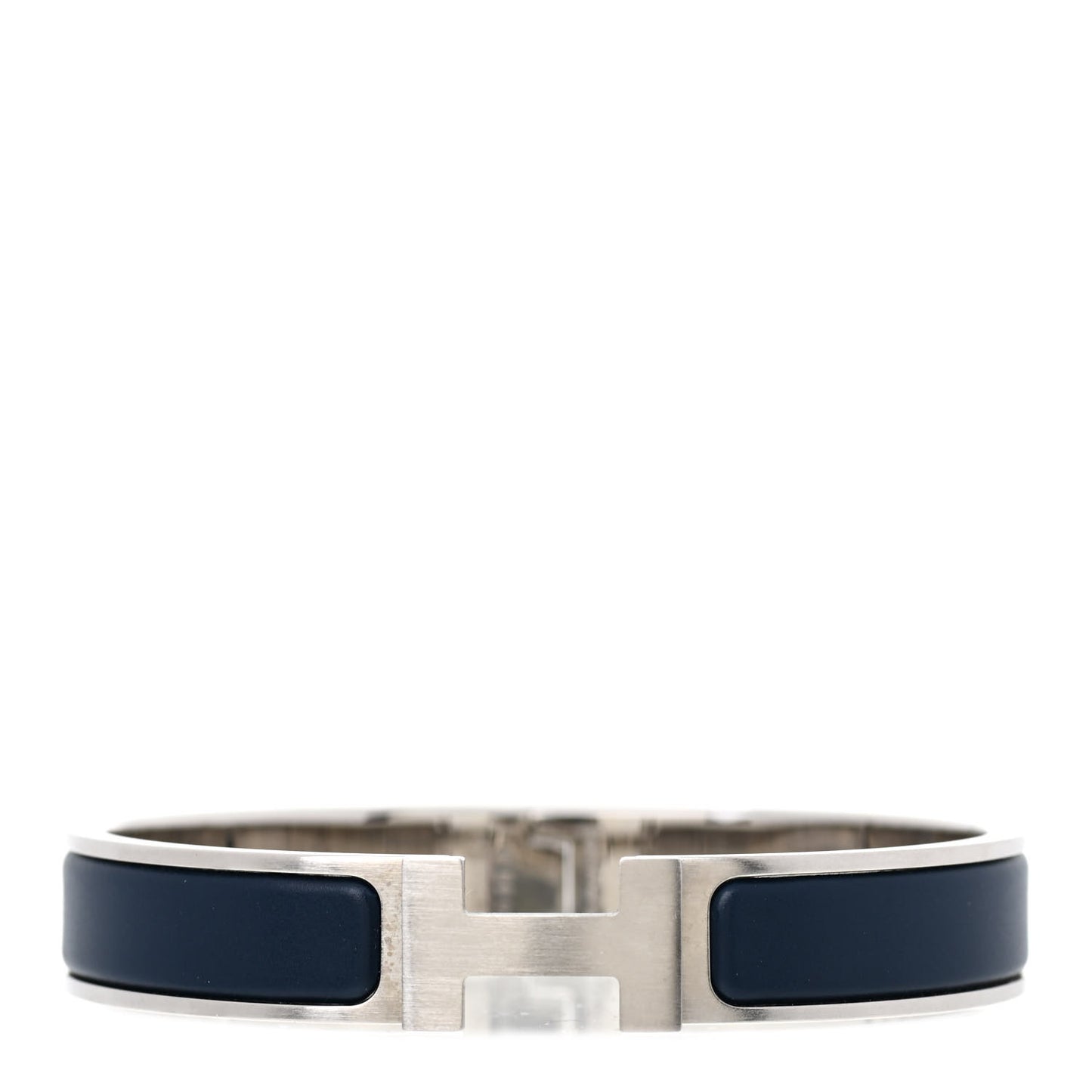 Matte Enamel Narrow Clic Clac HH Bracelet GM Bleu Nuit