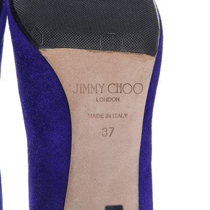 Jimmy Choo Suede Tish Pumps 37 Violet 8 of 13