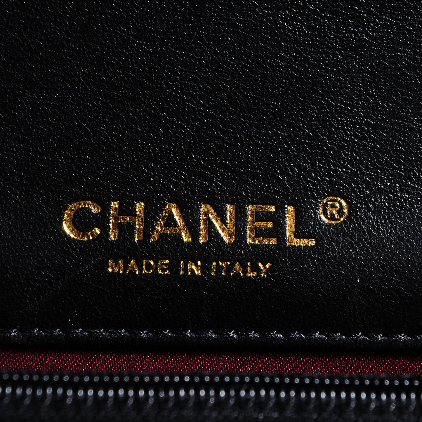 Lambskin Golden Class Wallet on Chain WOC Black