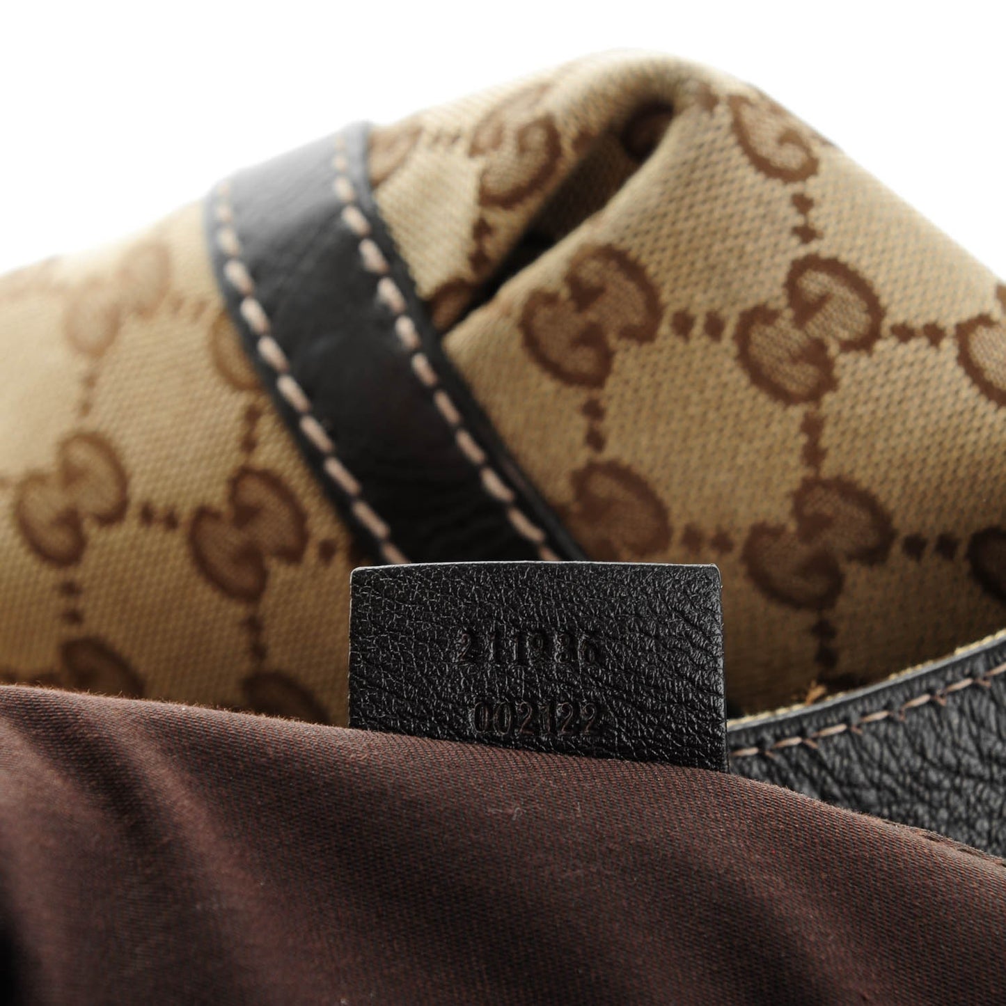 Monogram New Ladies Web Tote Dark Brown