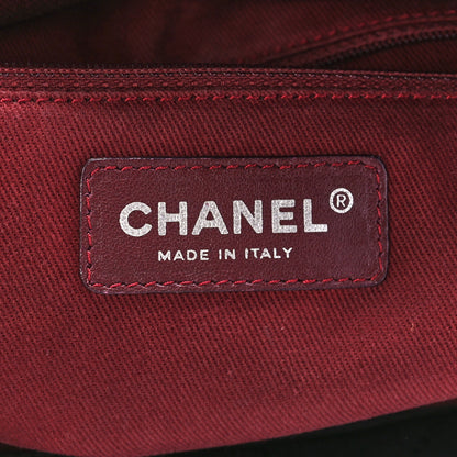Chanel Aged Calfskin Quilted Large Cotton Club Tote Black 6 of 11