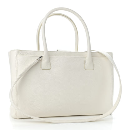 Chanel Calfskin Cerf Executive Shopper Tote White 3 of 14