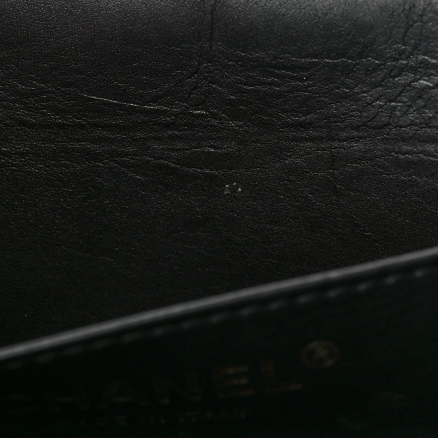 Calfskin Quilted Nailed CC Flap Bag Black