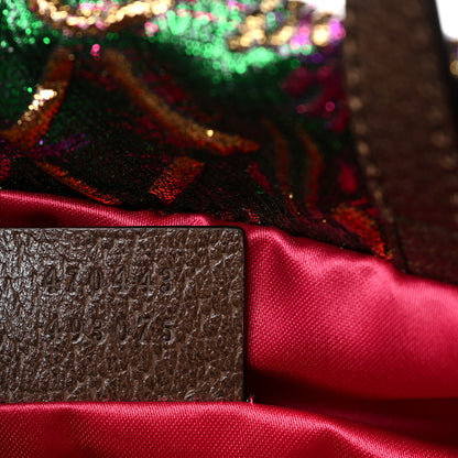 Gucci Brocade Animalier Bow Drawstring Backpack Multicolor 7 of 10