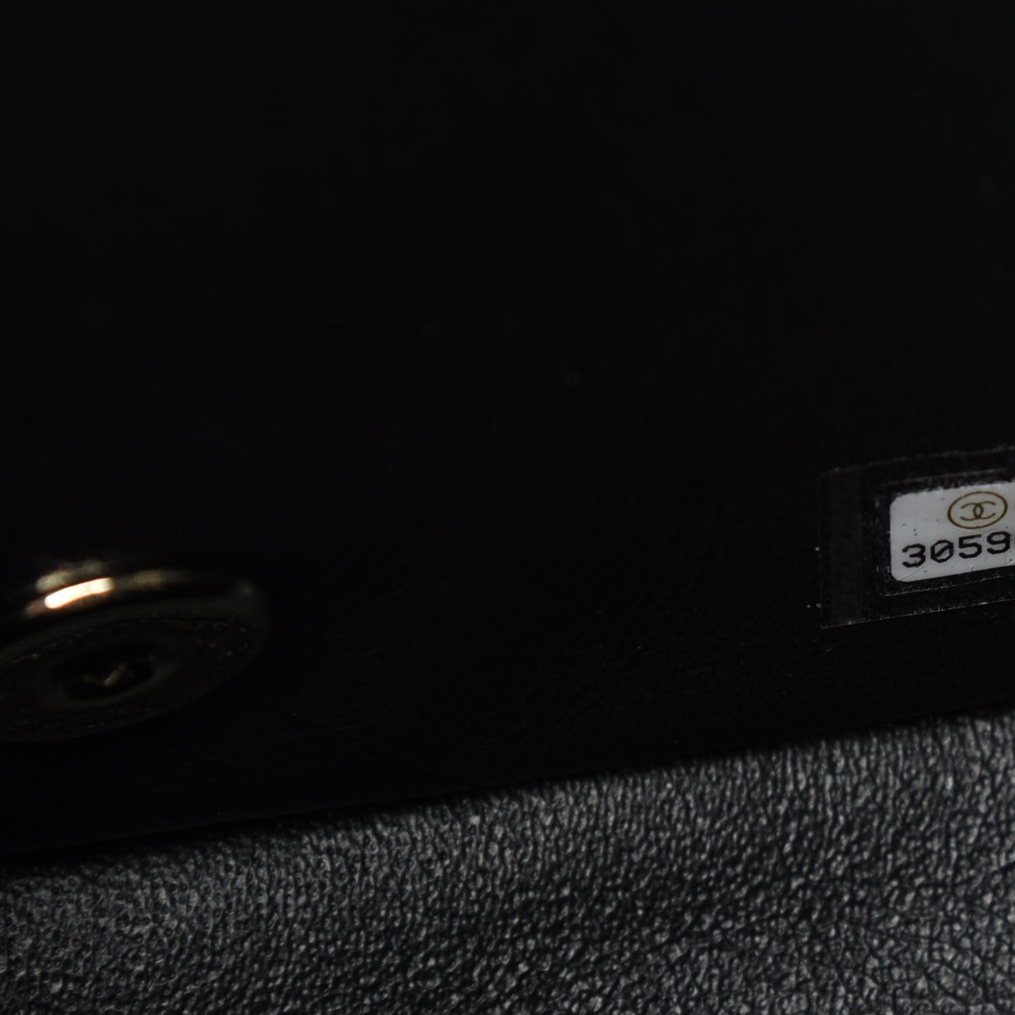 Lambskin Quilted Mini Square Flap Black