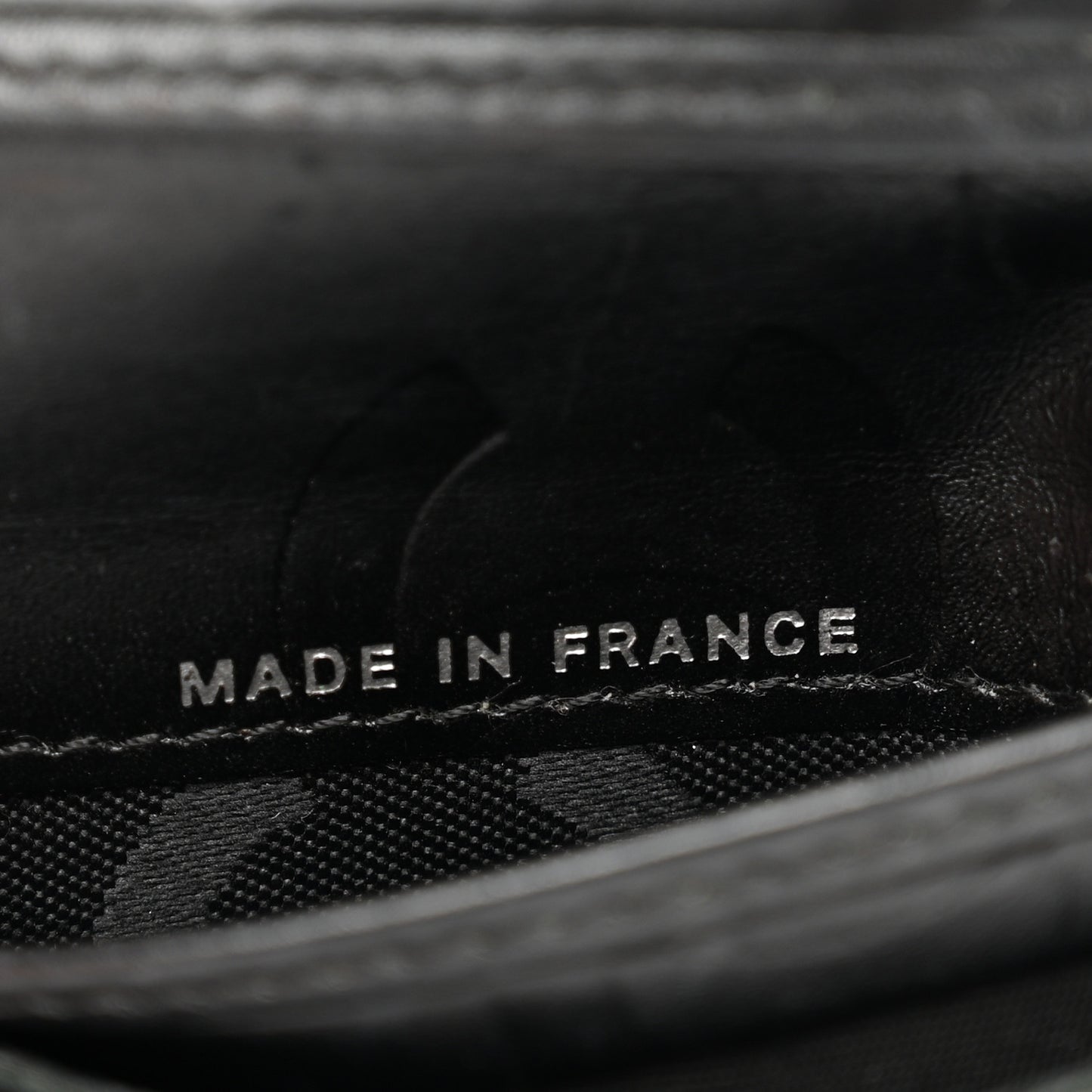 Calfskin Quilted Cambon Bi-Fold Wallet Black