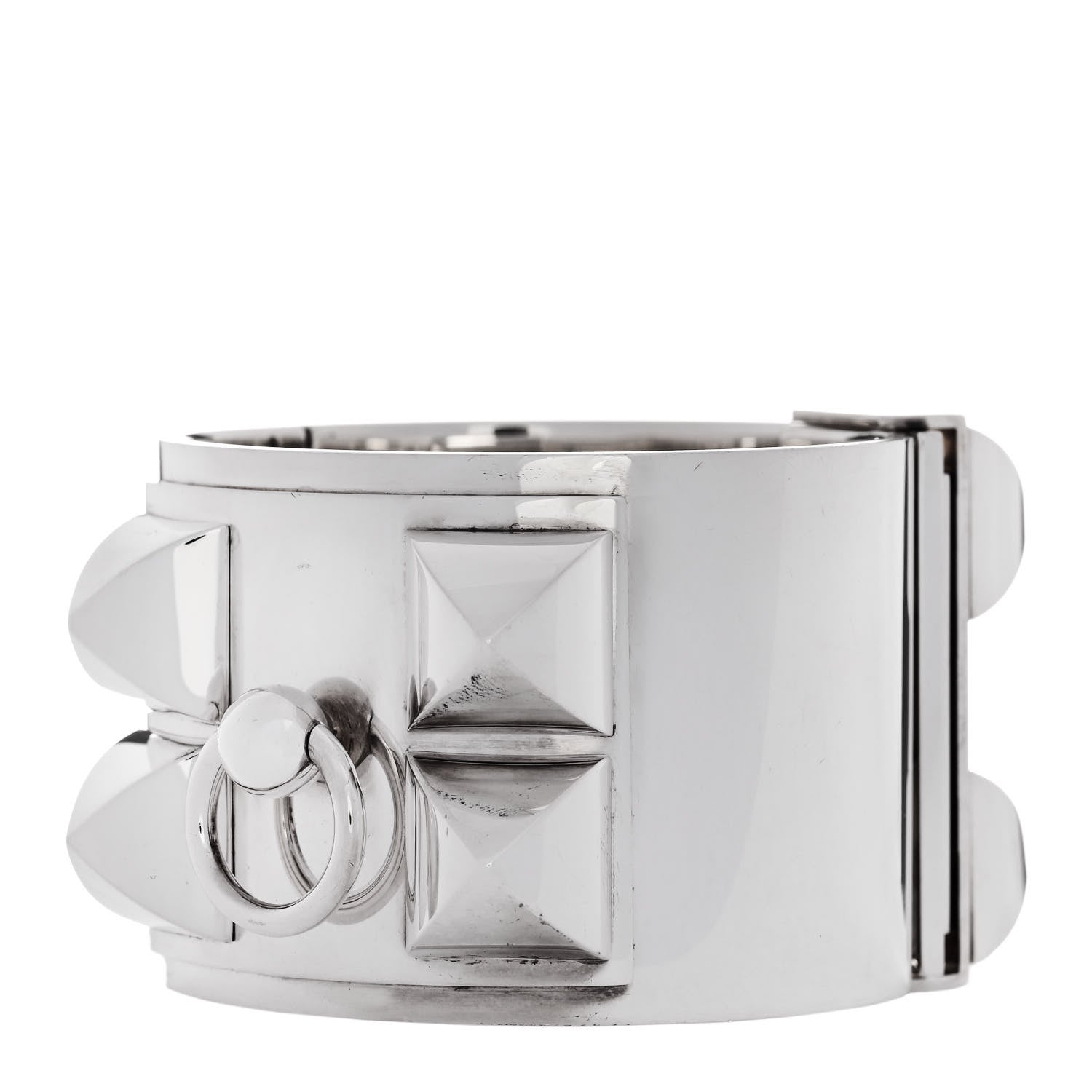 Hermes Sterling Silver Collier De Chien Bracelet SH 1 of 5