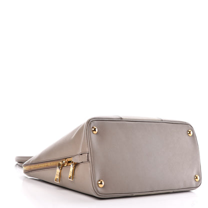 Prada Saffiano Lux Bi-Color Promenade Tote Argilla Pomice 4 of 19